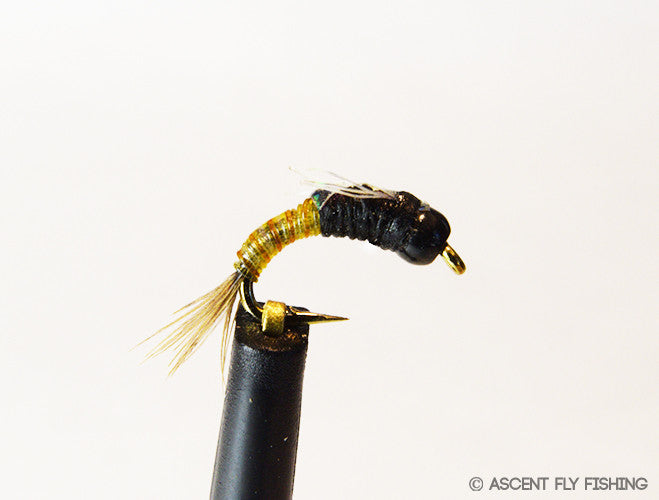 Yellow & Brown Beadhead Juju Baetis