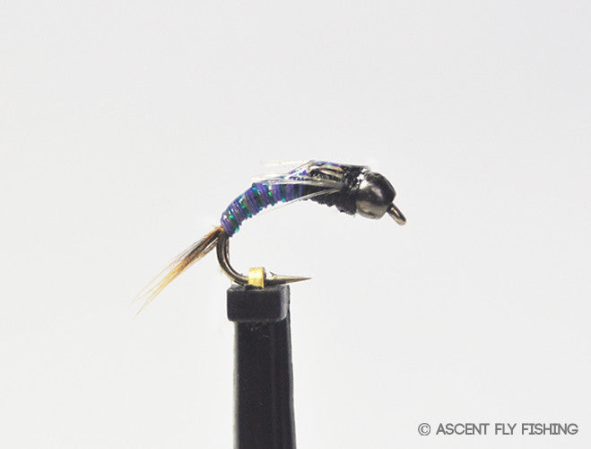 Blue & Purple Beadhead Juju Baetis