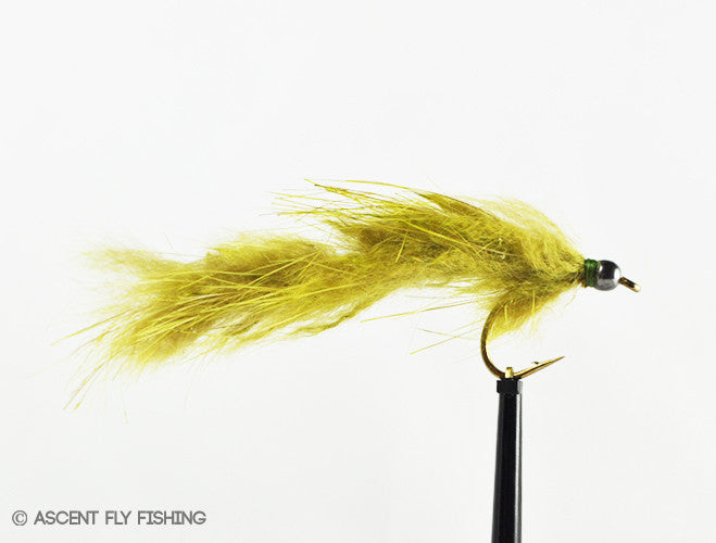 Olive Beadhead Pine Squirrel Leech