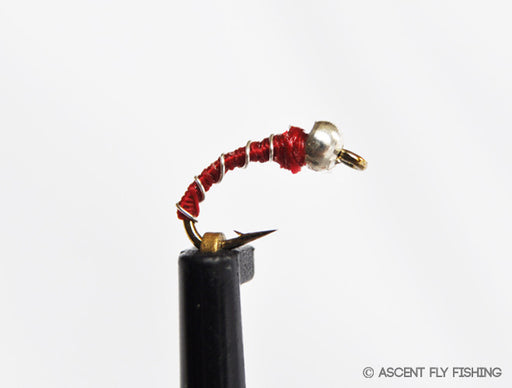 Red Beadhead Zebra Midge