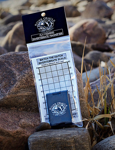 Fly Fishing Magnifier and Hook Size Chart