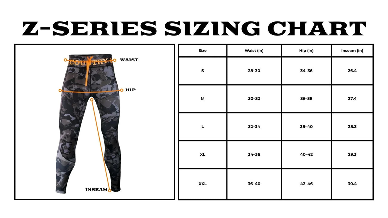 Backcoutry Skinz Z Series Neoprene Stealth Camo Unisex Leggings