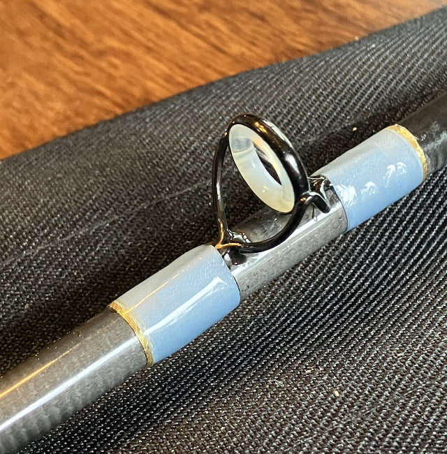 Premium fly rod building packages include a one of a kind agate stripping guide at the Ascent Fly Shop