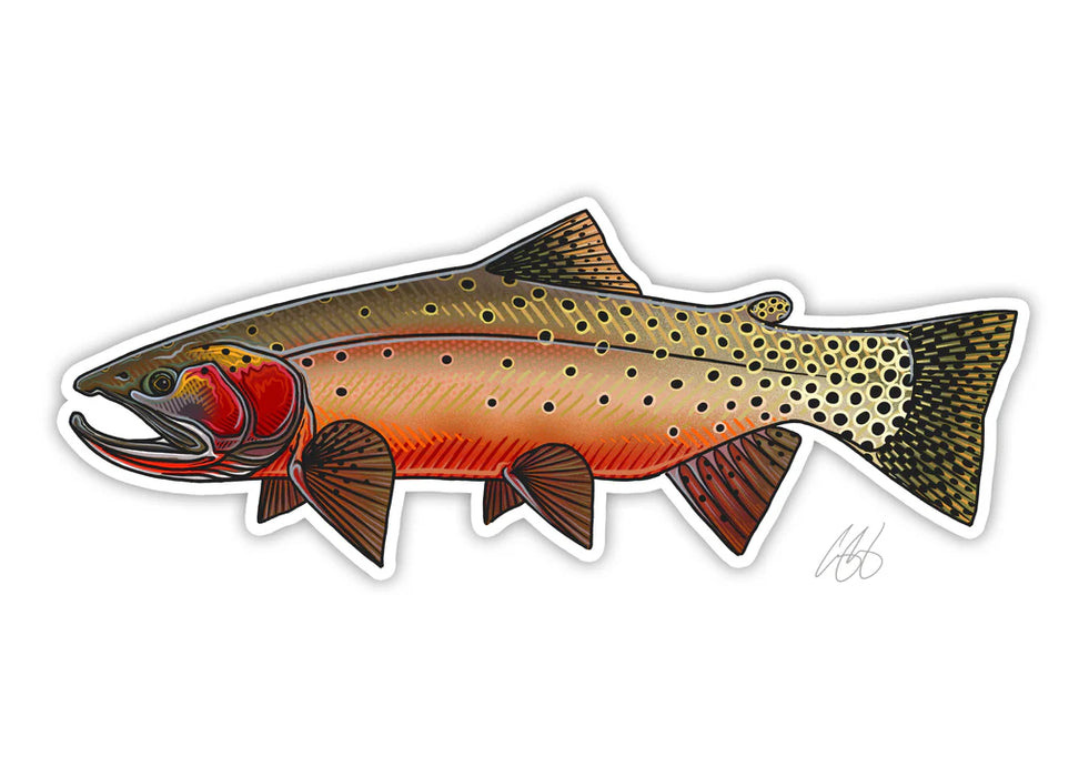 Casey Underwood Greenback Cutthroat Decal