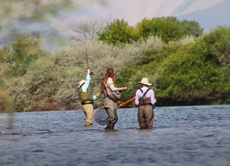 Women's Fly Casting Class - Wine, Appetizers, Friends, & Fly Fishing