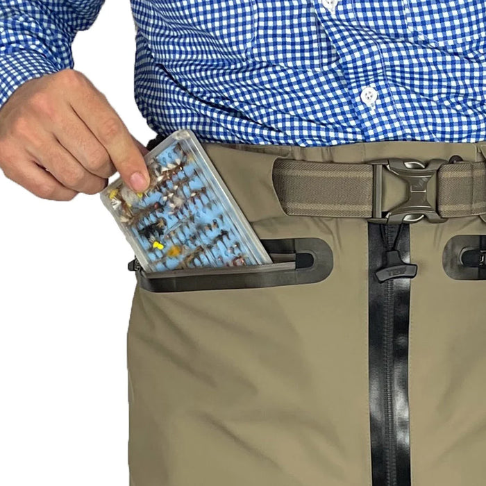 Paramount Slate Zippered Waist High Guide Pant