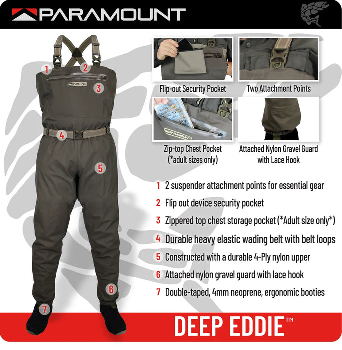 Paramount Stonefly Breathable Chest Waders