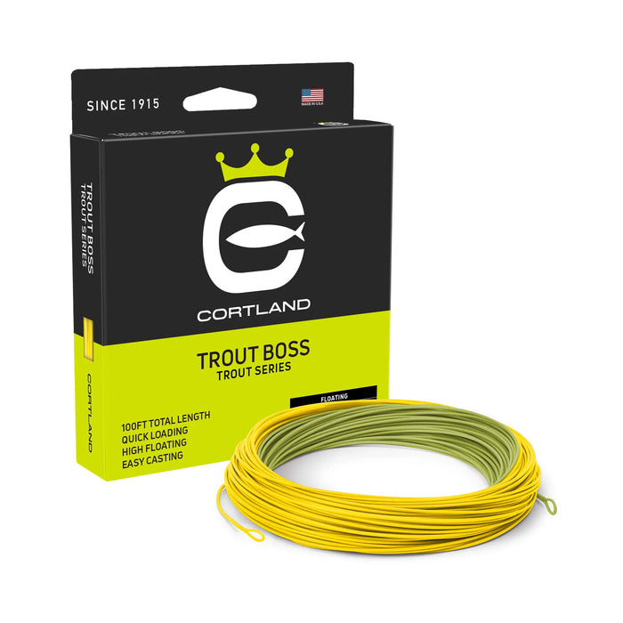 Cortland Trout Boss Fly Line - Green / Yellow