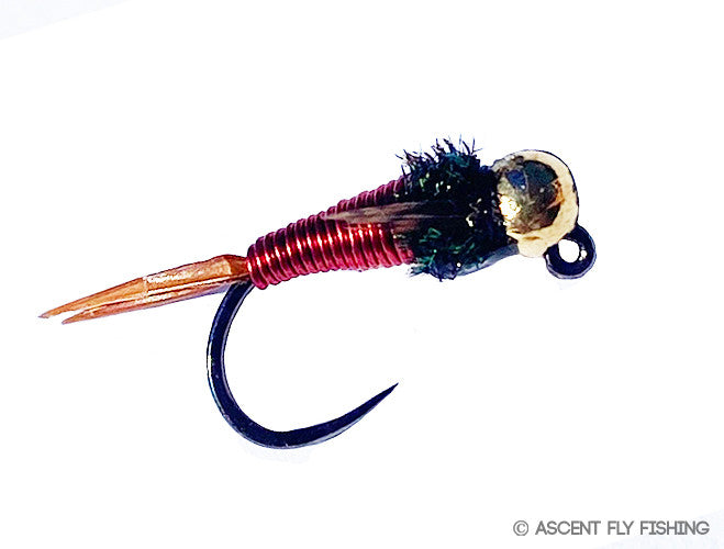 Tungsten Jigged Copper John - Red