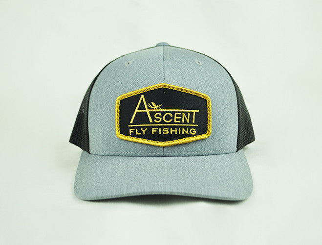 Ascent Fly Fishing Patch Hat - Grey