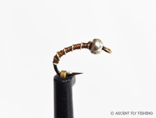 Brown Beadhead Zebra Midge