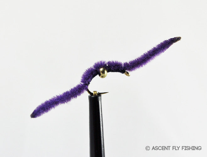 Purple Beadhead San Juan Worm