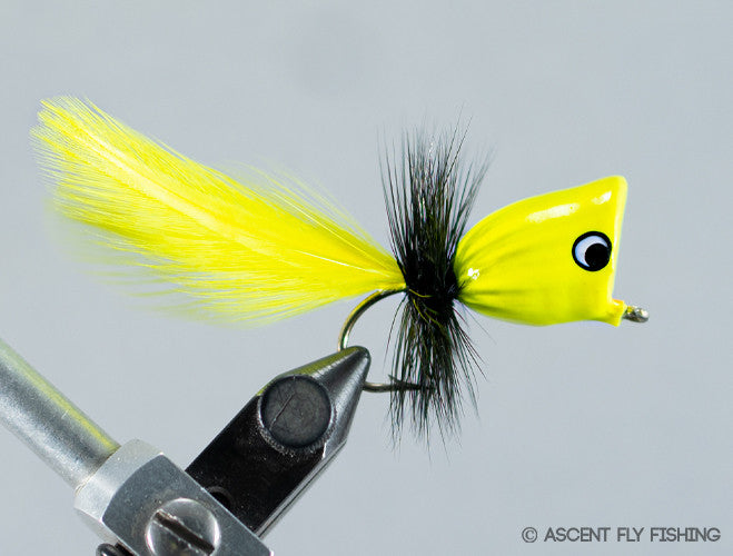 Walt's Large Popper  - Chartreuse / Black